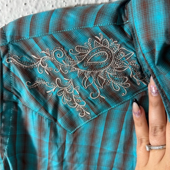 Panhandle Slim Blue Casual Skirt Size M - Picture 6 of 10